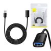 Baseus AirJoy sorozatú USB 3.0 hosszabbító kábel 2m, (fekete)