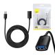 Baseus AirJoy sorozatú USB 3.0 hosszabbító kábel 2m, (fekete)