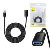 Baseus AirJoy sorozatú USB 3.0 hosszabbító kábel 3m, (fekete)