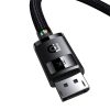 Baseus Video Kábel Display Port HD Series 8K 60Hz Bi-Directional Kábel 2m - Fekete (B00633706111-02)