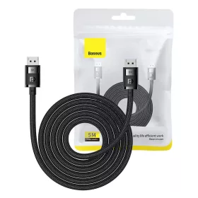   Baseus High Definition DisplayPort videókábel, 8K 60Hz, kétirányú, 5m (Fekete)