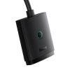 Baseus AirJoy 2 az 1-ben, 4K, 60Hz, kétirányú HDMI adapter beépített HDMI male kábellel (1m), fekete