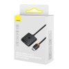 Baseus AirJoy 2 az 1-ben, 4K, 60Hz, kétirányú HDMI adapter beépített HDMI male kábellel (1m), fekete