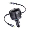 Baseus 60W Autós Töltő USB-C És Lightning Csatlakozó (Fekete) (C00035507121-00)