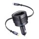 Baseus 60W Autós Töltő USB-C És Lightning Csatlakozó (Fekete) (C00035507121-00)