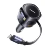 Baseus 90W Autós Töltő USB-C És Lightning Csatlakozó (C00035507121-02)