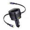 Baseus 90W Autós Töltő USB-C És USB-A Port (Fekete) (C00035507121-03)