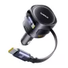 Baseus 90W Autós Töltő USB-C És USB-A Port (Fekete) (C00035507121-03)