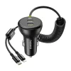 Baseus 60W USB-C autós töltő + Lightning kábel (Fekete).