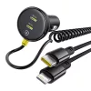 Baseus 60W USB-C autós töltő + Lightning kábel (Fekete).