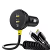 Baseus 60W USB-C autós töltő + Lightning kábel (Fekete).