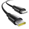 Baseus 60W USB-C autós töltő + Lightning kábel (Fekete).