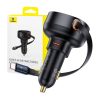 Baseus Enjoyment Pro autós töltő USB-C - USB-C kábellel, 60W (fekete)