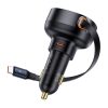 Baseus Enjoyment Pro autós töltő USB-C - USB-C kábellel, 60W (fekete)