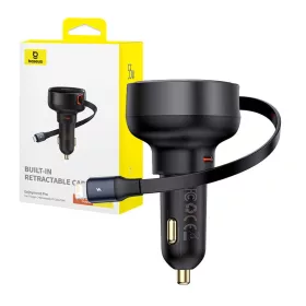   Baseus Enjoyment Pro autós töltő USB-C - Lightning kábellel, 55W (fekete)