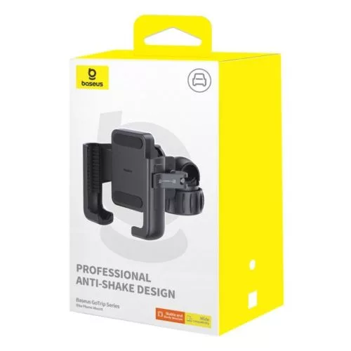 Baseus Phone tartó GoTrip sorozat – Bike, Scooter, Moped (5.7 - 7.2 inch) (fekete)