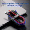 Baseus kábel Fast 4 az 1-ben Lightning(2) + Type-C + Micro 3.5A 1,2m (Fekete)
