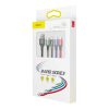 Baseus Fast 4in1 kábel - Lightning + Type-C(2) + Micro 3.5A 1.2m  (Fekete) 