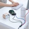 Baseus Fast 4in1 kábel - Lightning + Type-C(2) + Micro 3.5A 1.2m  (Fekete) 