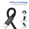 Baseus Fast 4in1 kábel - Lightning + Type-C(2) + Micro 3.5A 1.2m  (Fekete) 