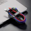 Baseus Fast 4in1 kábel - Lightning + Type-C(2) + Micro 3.5A 1.2m  (Fekete) 