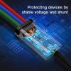 Baseus Fast 4in1 kábel - Lightning + Type-C(2) + Micro 3.5A 1.2m  (Fekete) 