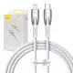 Baseus Glimmer 20W USB-C - Lightning Töltőkábel, - 1m, (Fehér) (CADH000002)