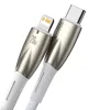Baseus Glimmer 20W USB-C - Lightning Töltőkábel, - 1m, (Fehér) (CADH000002)