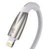 Baseus Glimmer 20W USB-C - Lightning Töltőkábel, - 1m, (Fehér) (CADH000002)