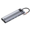 Baseus Multifunkciós HUB 11-in-1 - Szürke (CAHUB-CT0G)