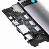 Baseus Metal Gleam Series 9 az 1-ben hub, USB-C - 3x USB 3.0 + HDMI + USB-C PD + Ethernet RJ45 + microSD / SD + VGA (szürke)