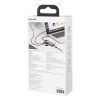 Baseus Metal Gleam 8 in1 Multifunkciónális USB-C HUB - USB-C PD 100W + HDMI 4K 30Hz + 3x USB 3.0 + RJ45 1Gbps + SD/MicroSD kártyaolvasó (Szürke)