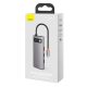 Baseus Hub 6in1 Metal Gleam Series USB-C, 3x USB 3.0 + HDMI + USB-C PD + Ethernet RJ45 (szürke)