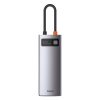 Baseus Hub 6in1 Metal Gleam Series USB-C, 3x USB 3.0 + HDMI + USB-C PD + Ethernet RJ45 (szürke)