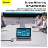 Baseus Hub 6in1 Metal Gleam Series USB-C, 3x USB 3.0 + HDMI + USB-C PD + Ethernet RJ45 (szürke)
