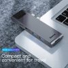 Baseus Thunderbolt C+ Pro 7 az 1-ben okos dokkolóállomás (szürke)
