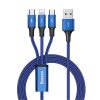 Baseus Rapid Series 3 az 1-ben USB-C kábel, 1,2m (Kék)
