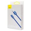 Baseus Crystal Shine USB-Lightning kábel, 2,4A, 1,2m (kék)