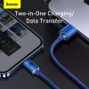 Baseus Crystal Shine USB-Lightning kábel, 2,4A, 1,2m (kék)