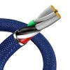 Baseus Crystal Shine USB-Lightning kábel, 2,4A, 1,2m (kék)