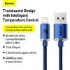 Baseus Crystal Shine USB-Lightning kábel, 2,4A, 1,2m (kék)