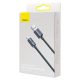 Baseus Crystal Shine USB-Lightning kábel, 2,4A, 2m (fekete)