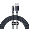 Baseus Crystal Shine USB-Lightning kábel, 2,4A, 2m (fekete)
