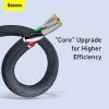 Baseus Crystal Shine USB-Lightning kábel, 2,4A, 2m (fekete)
