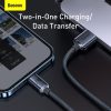 Baseus Crystal Shine USB-Lightning kábel, 2,4A, 2m (fekete)