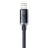 Baseus Crystal Shine USB-Lightning kábel, 2,4A, 2m (fekete)