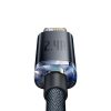 Baseus Crystal Shine USB-Lightning kábel, 2,4A, 2m (fekete)