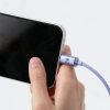Baseus Crystal Shine USB-Lightning kábel, 2,4A, 2m (lila)