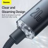 Baseus Crystal Shine USB-C - Lightning kábel, 20W, PD, 1.2m (Fekete)