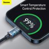 Baseus Crystal Shine USB-C - Lightning kábel, 20W, PD, 1.2m (Fekete)